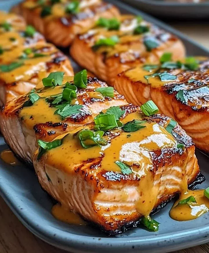 Delicious Bang Bang Salmon prepared in 15 minutes for a quick dinner.