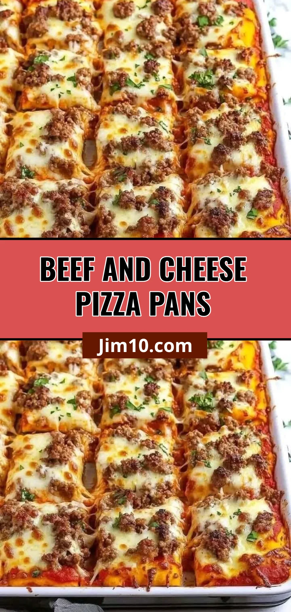 Beef and Cheese Pizza Pans