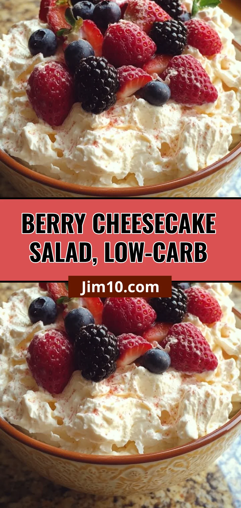 Berry Cheesecake Salad, Low-Carb