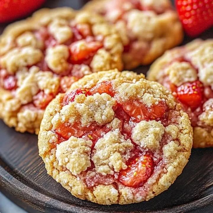 Plate of delicious Berry Crunch Cookie Bites with vibrant berries and crunchy ingredients.