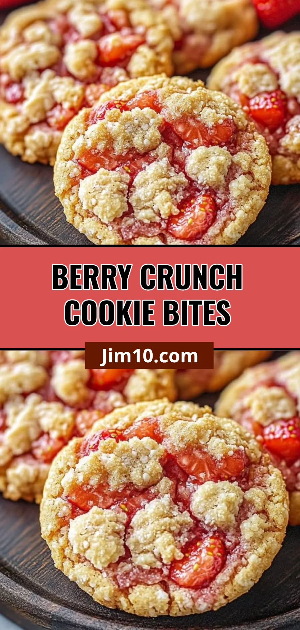 Berry Crunch Cookie Bites