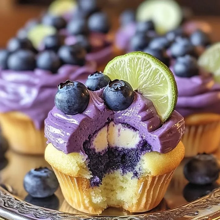 Blueberry lime cheesecake bites served on a platter