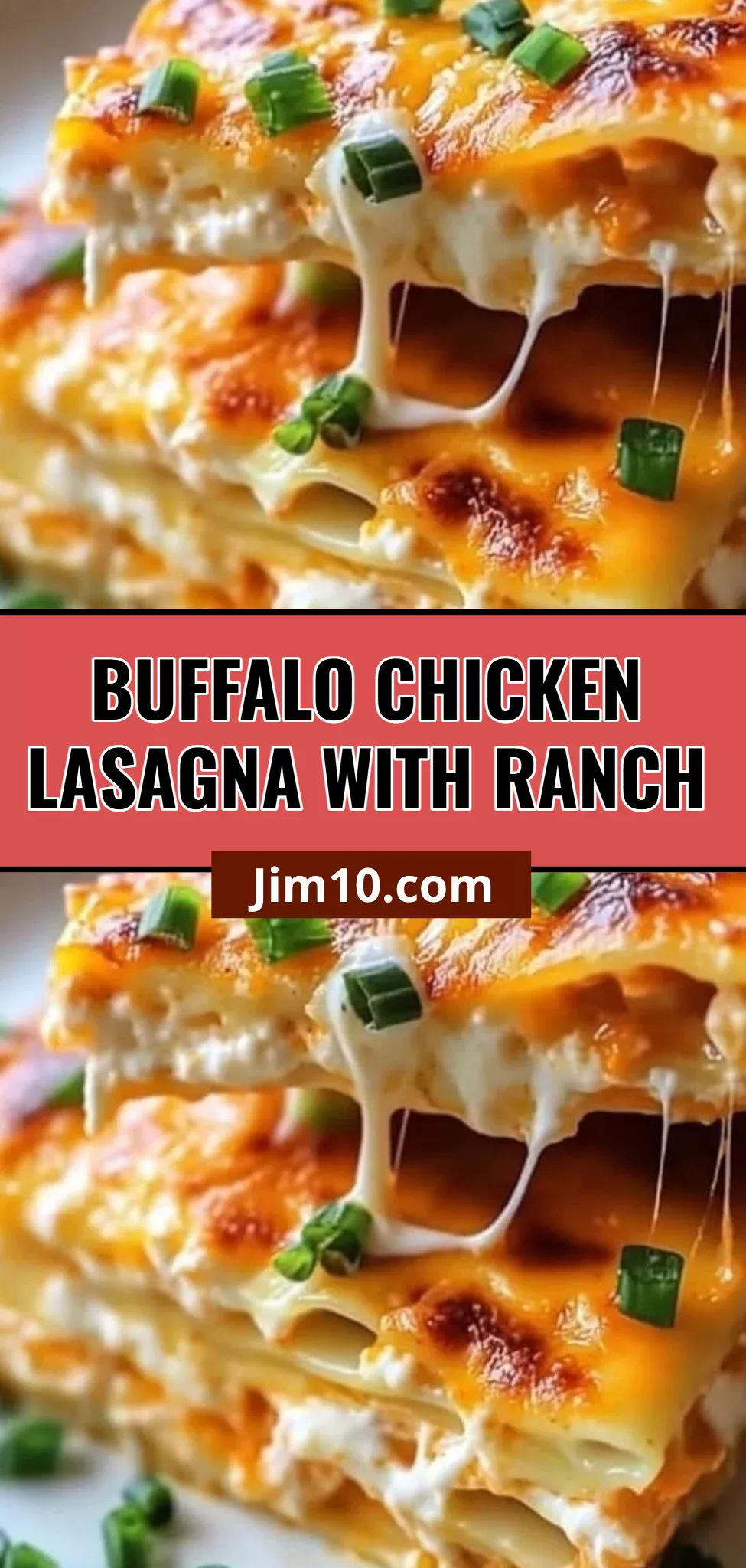 Buffalo Chicken Lasagna with Ranch