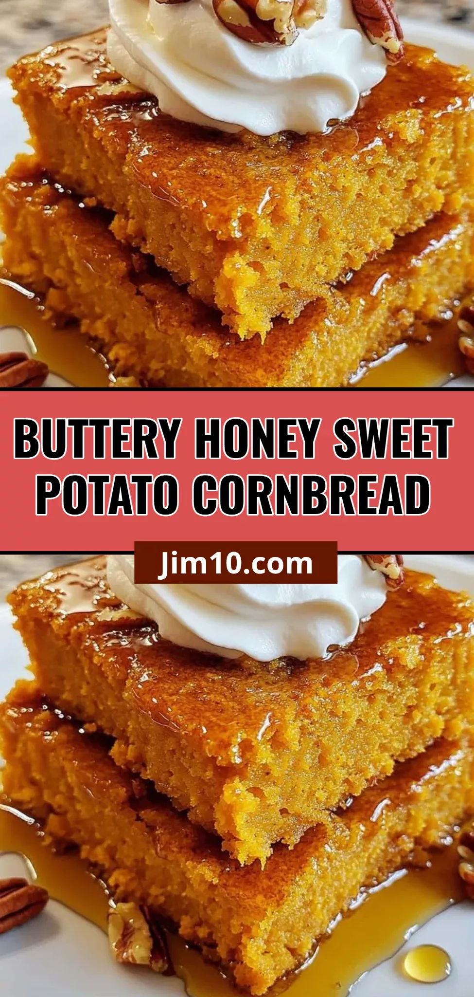 Buttery Honey Sweet Potato Cornbread