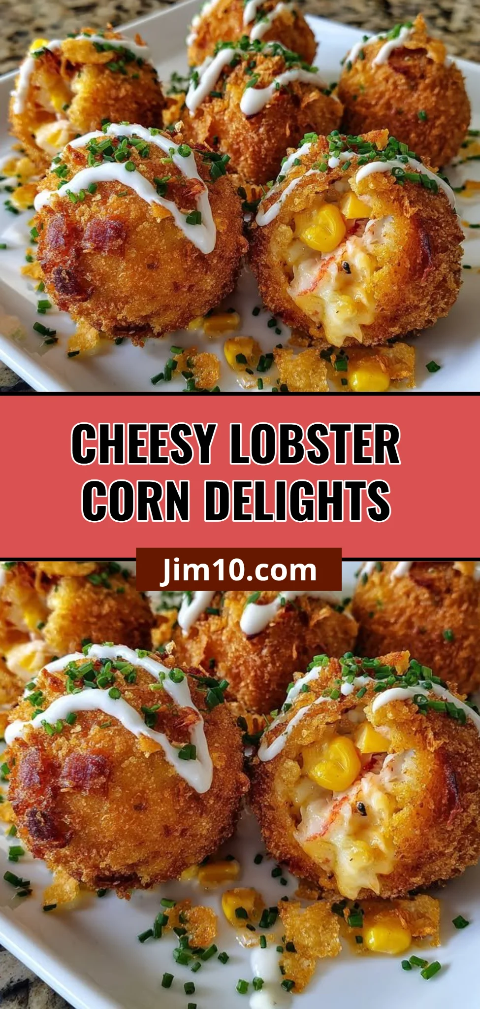 Cheesy Lobster Corn Delights