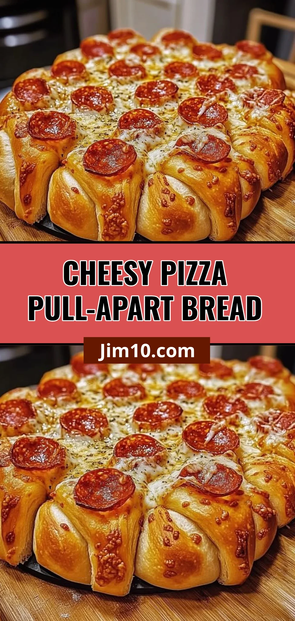 Cheesy Pizza Pull-Apart Bread