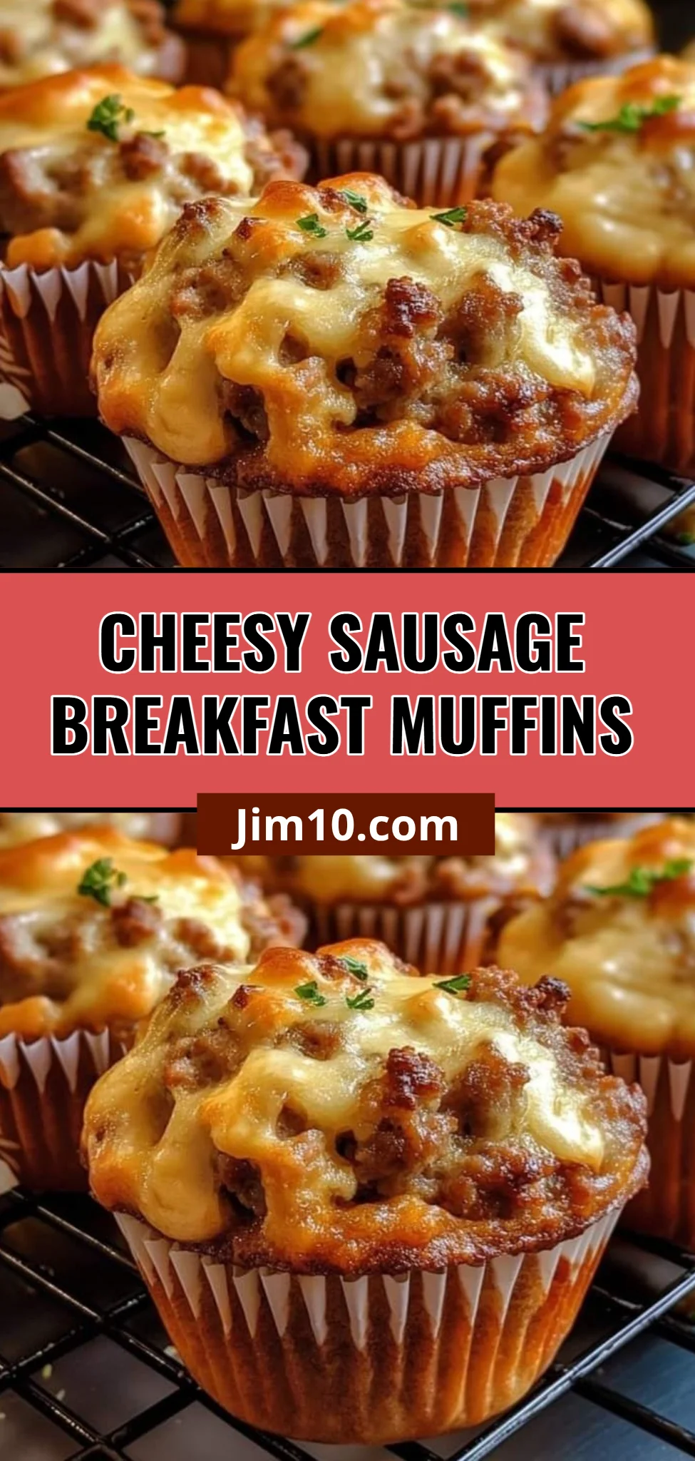 Cheesy Sausage Breakfast Muffins