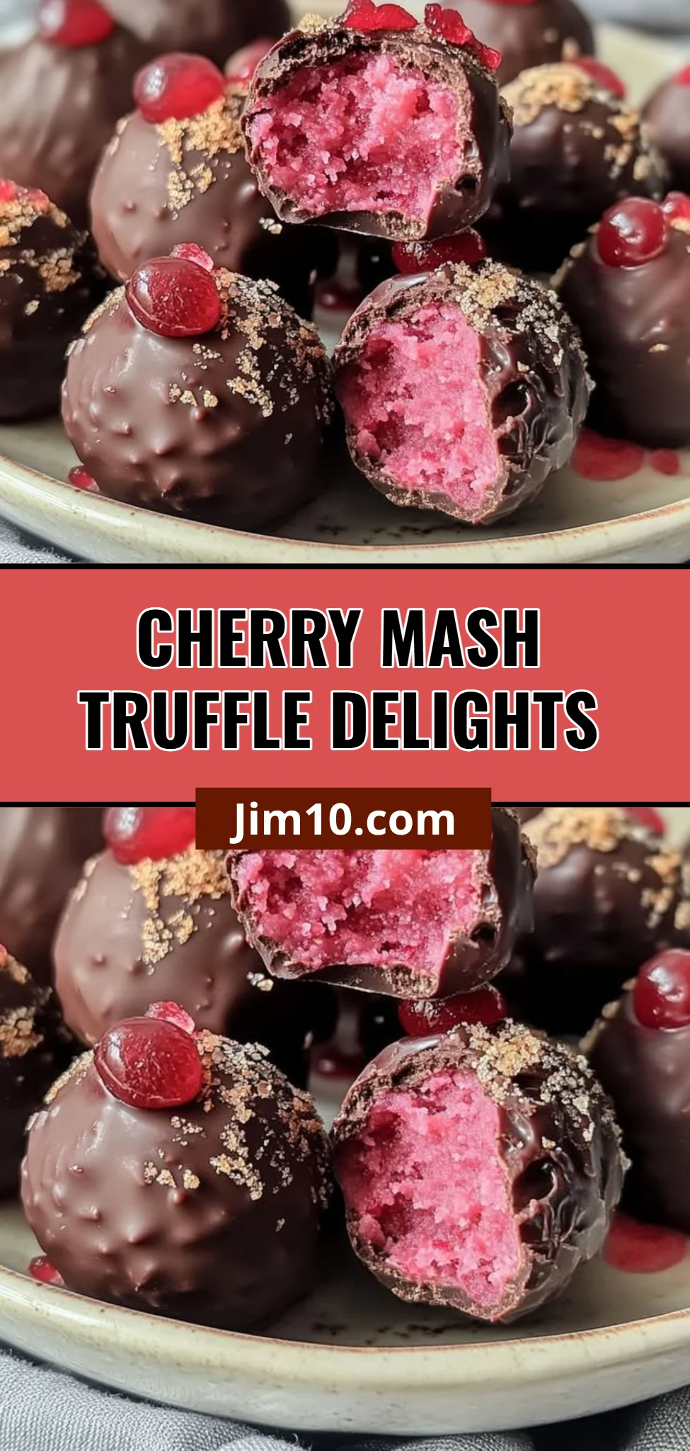 Cherry Mash Truffle Delights