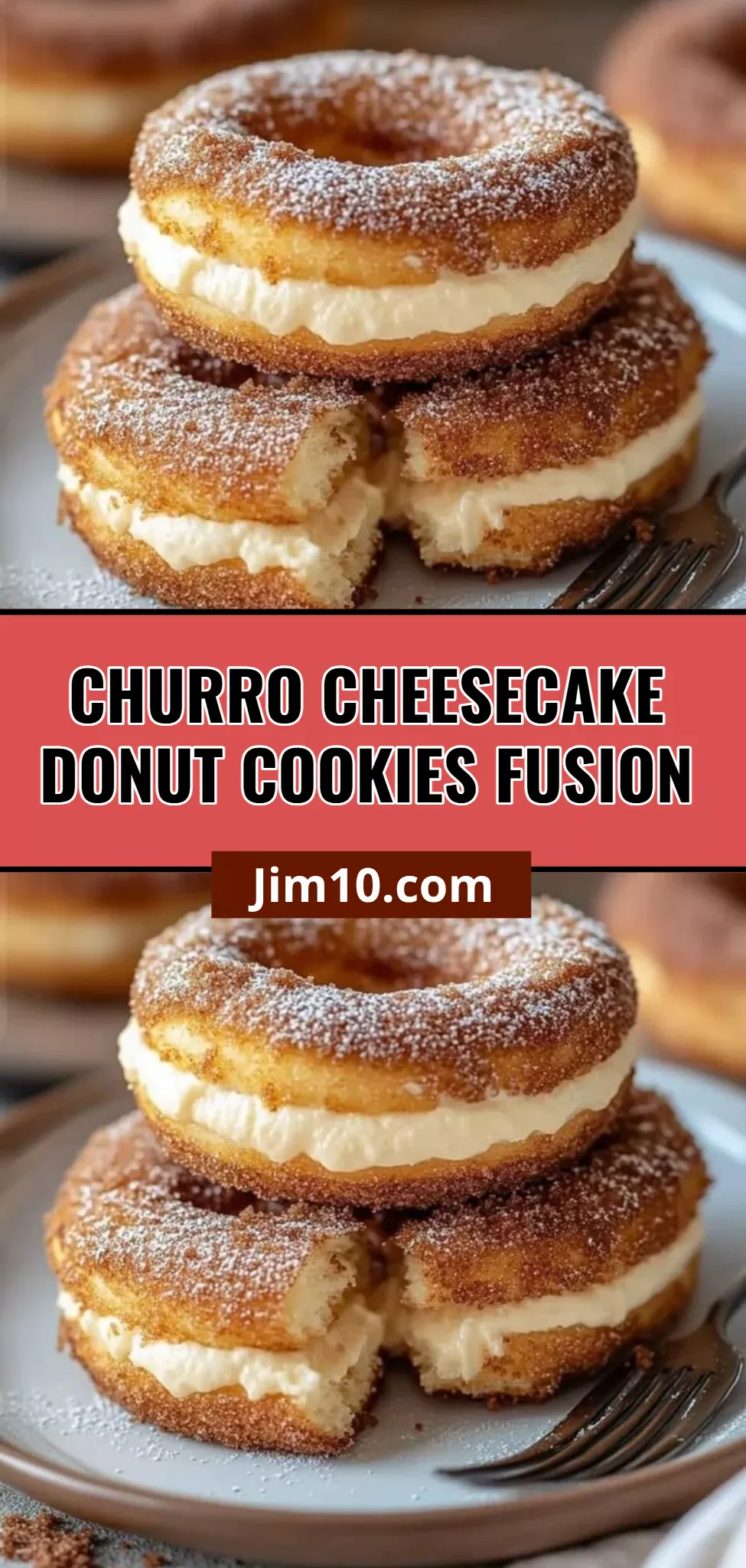 Churro Cheesecake Donut Cookies Fusion