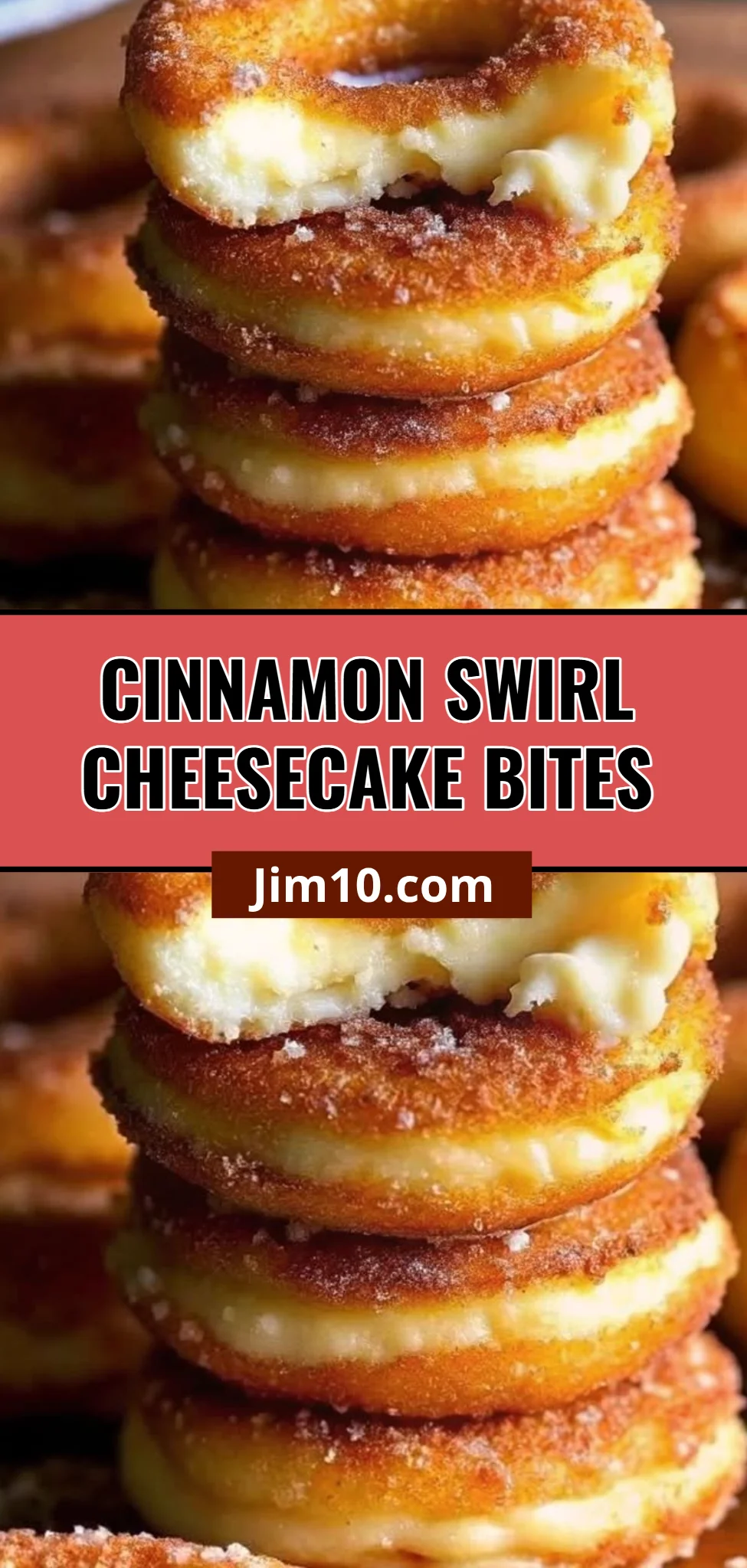Cinnamon Swirl Cheesecake Bites