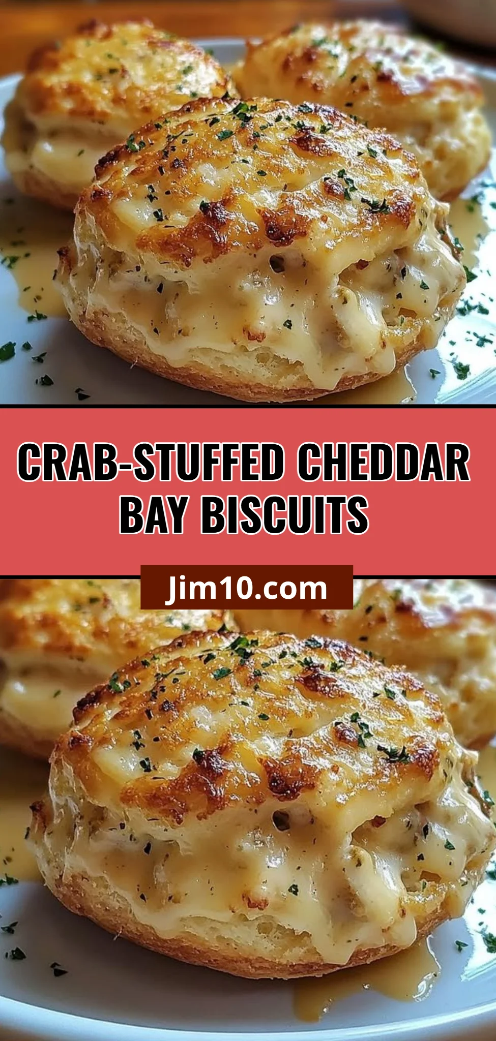 Crab-Stuffed Cheddar Bay Biscuits