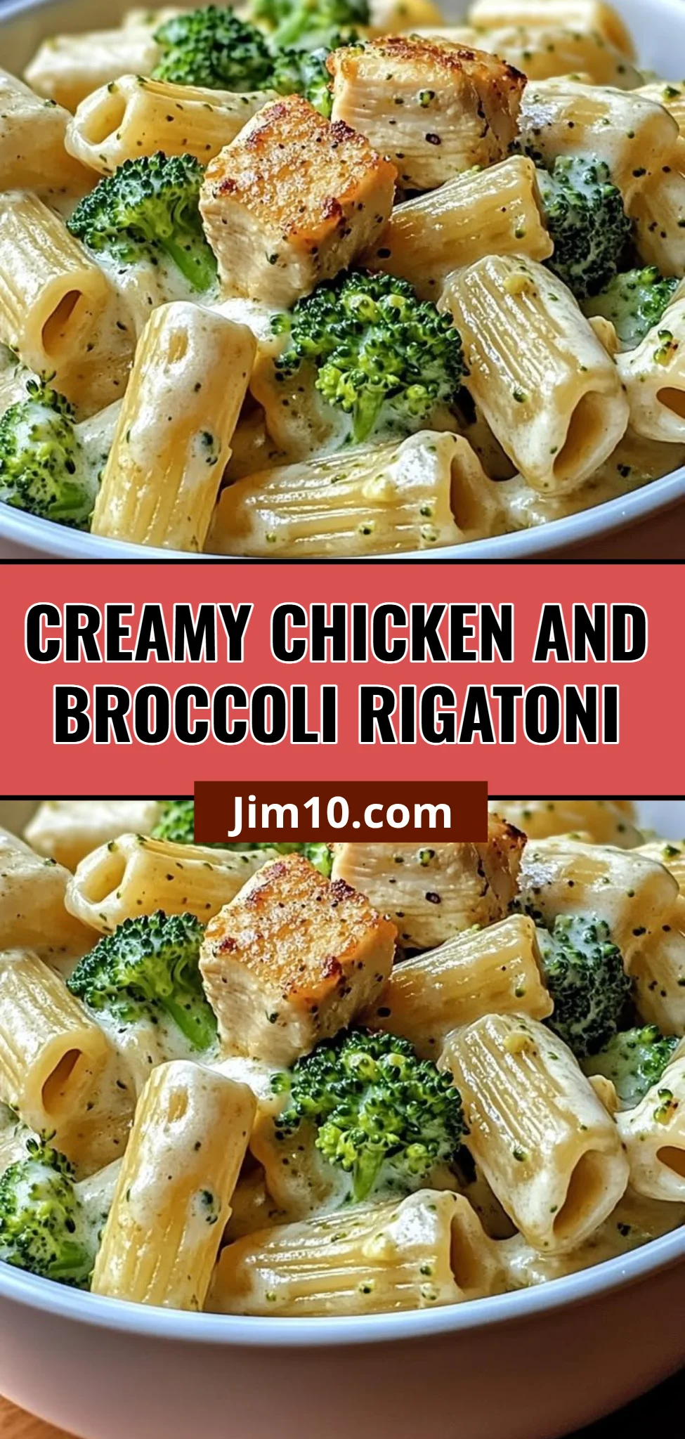 Creamy Chicken and Broccoli Rigatoni