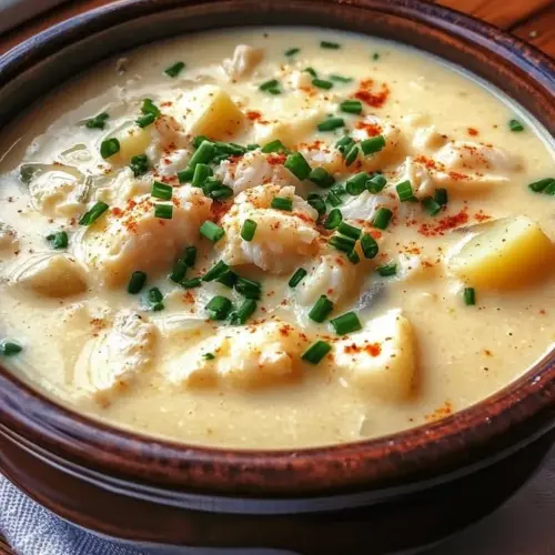 Creamy crab chowder with Old Bay seasoning in a bowl