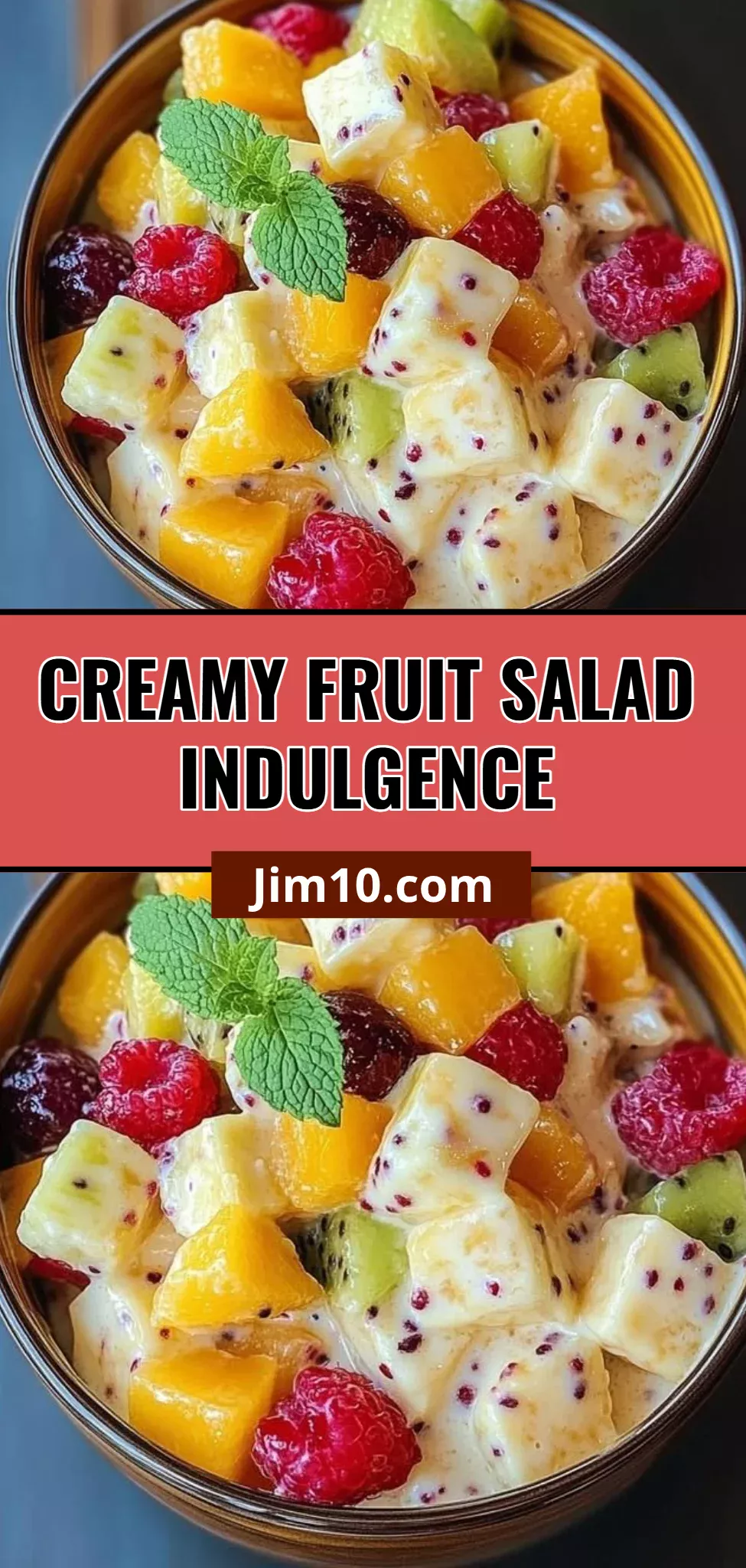 Creamy Fruit Salad Indulgence