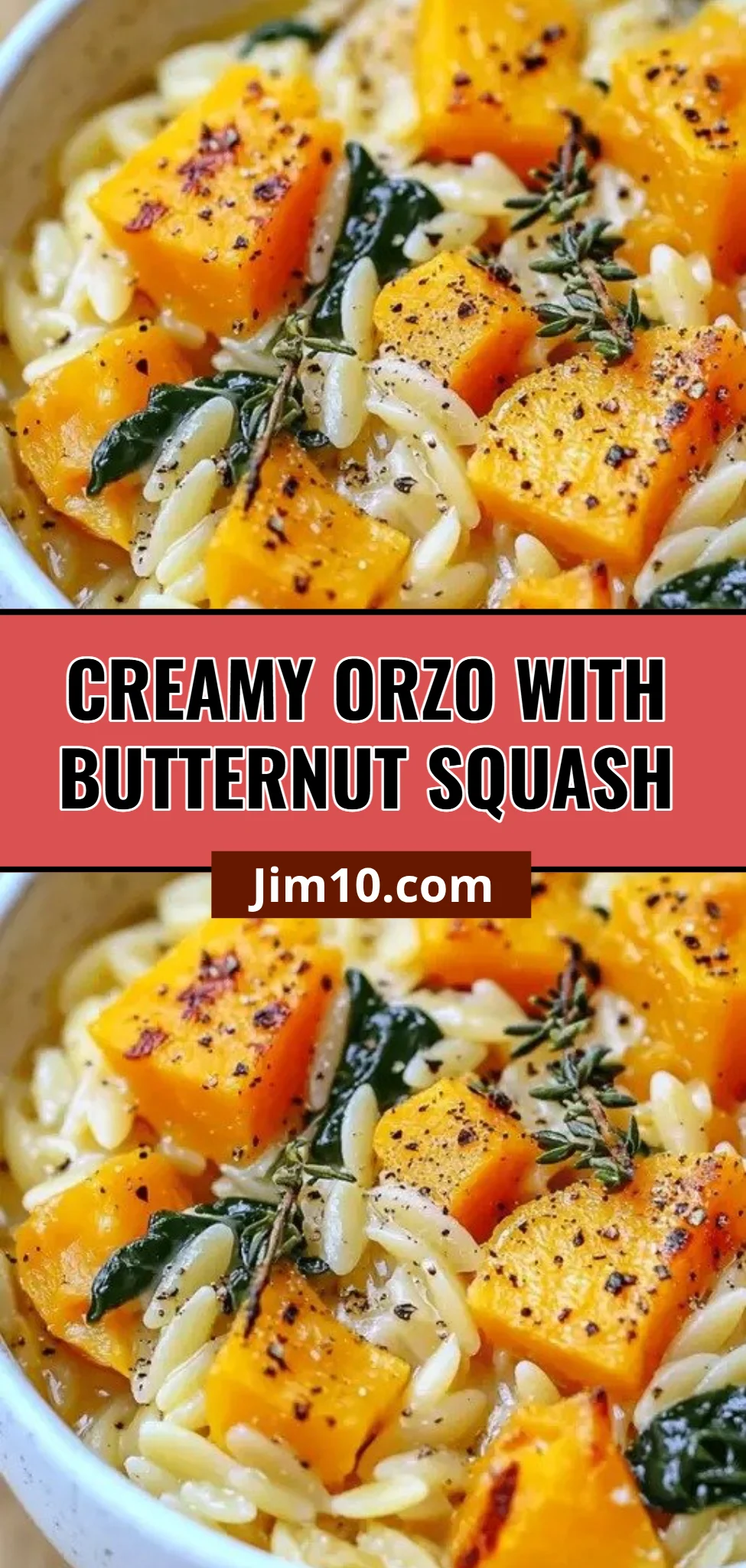 Creamy Orzo with Butternut Squash