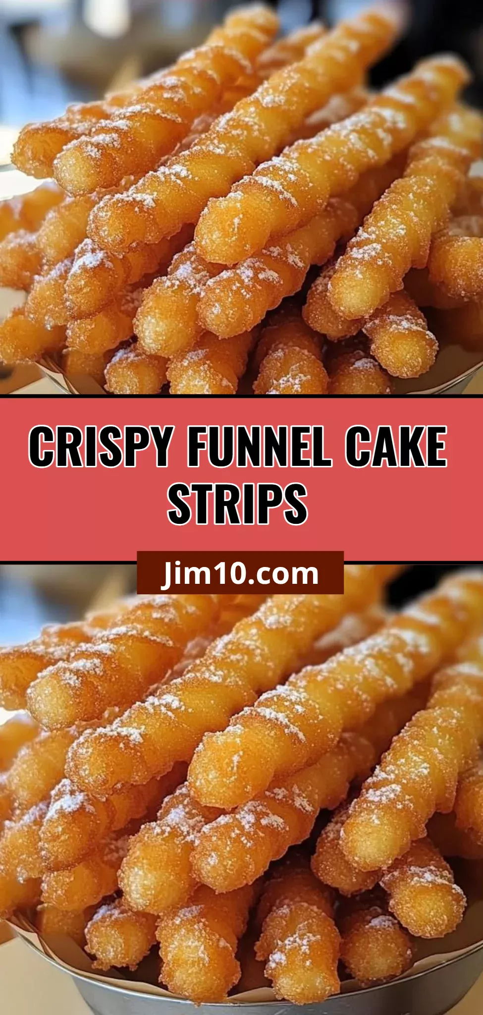 Crispy Funnel Cake Strips