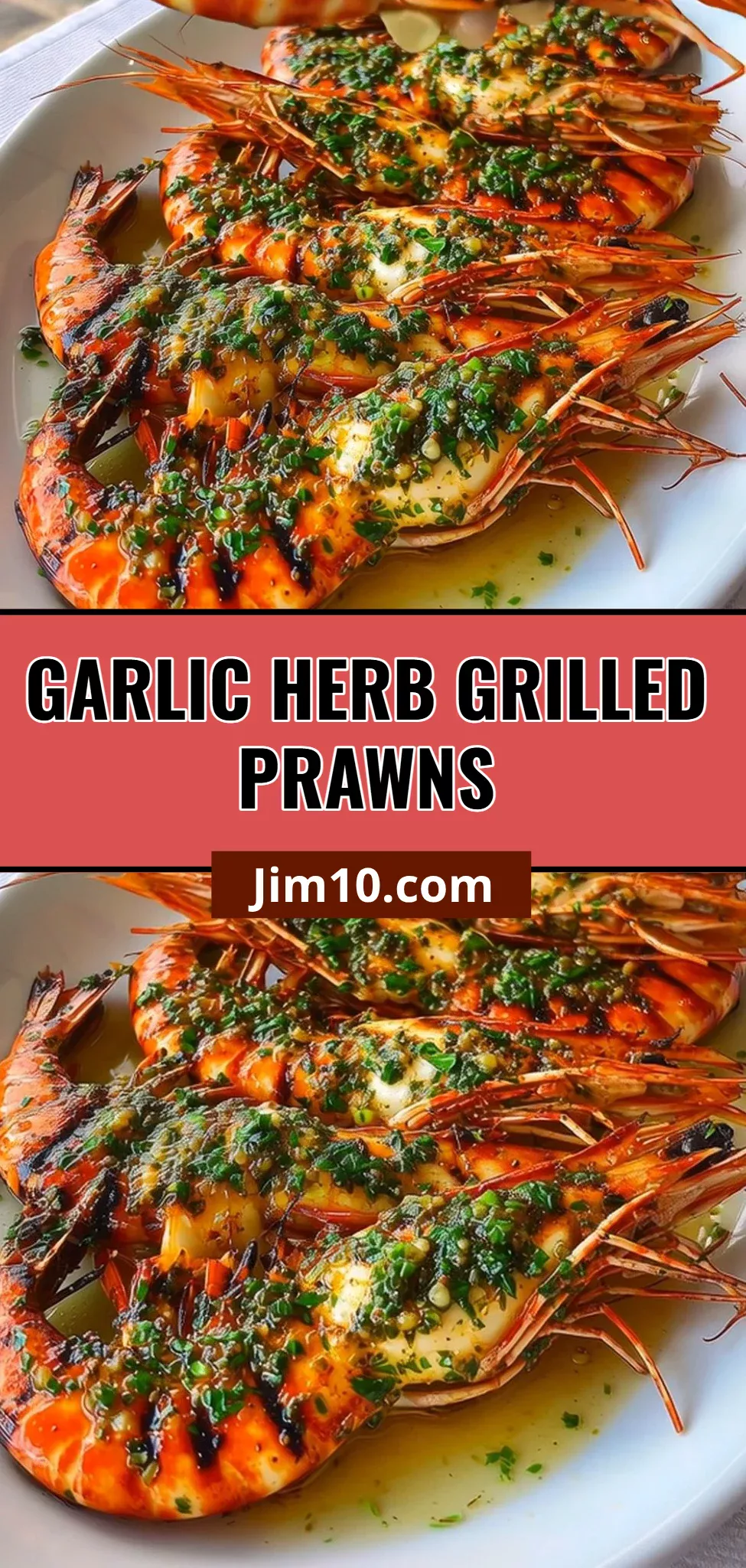 Garlic Herb Grilled Prawns