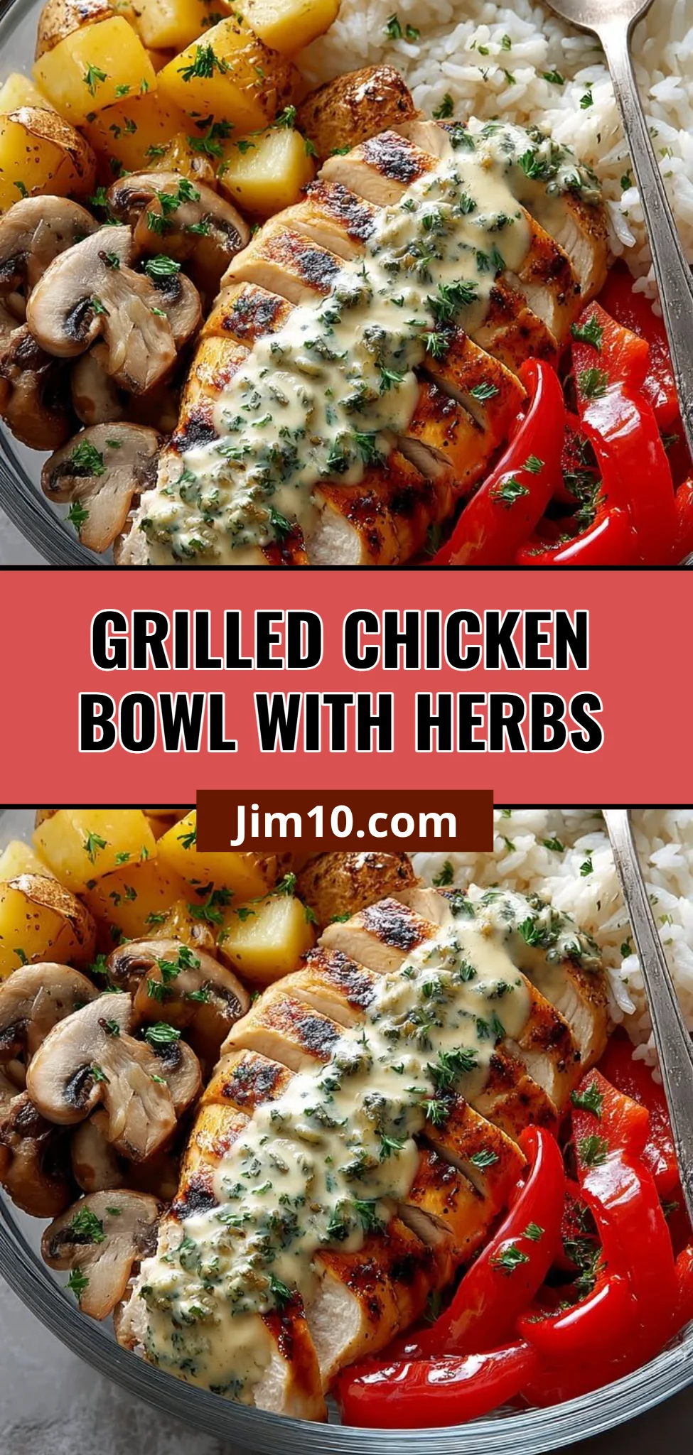Grilled Chicken Bowl with Herbs