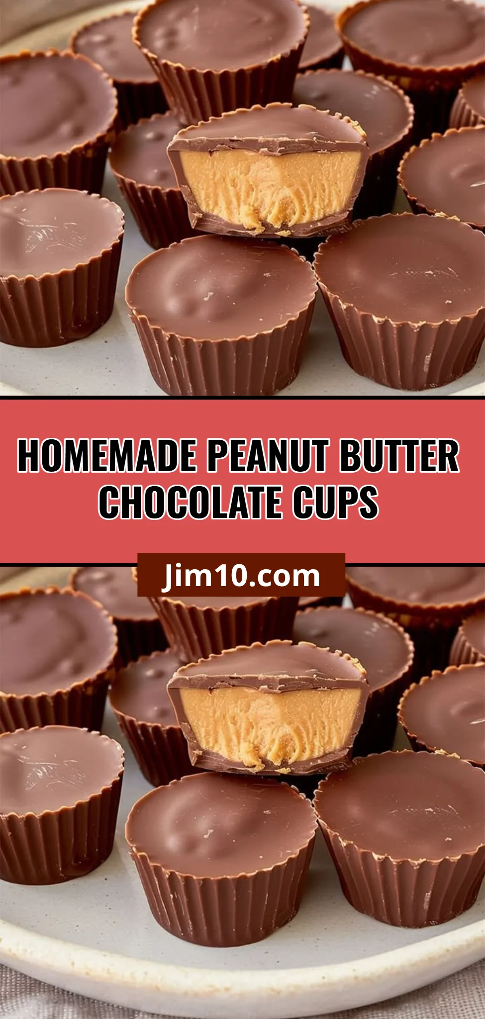 Homemade Peanut Butter Chocolate Cups