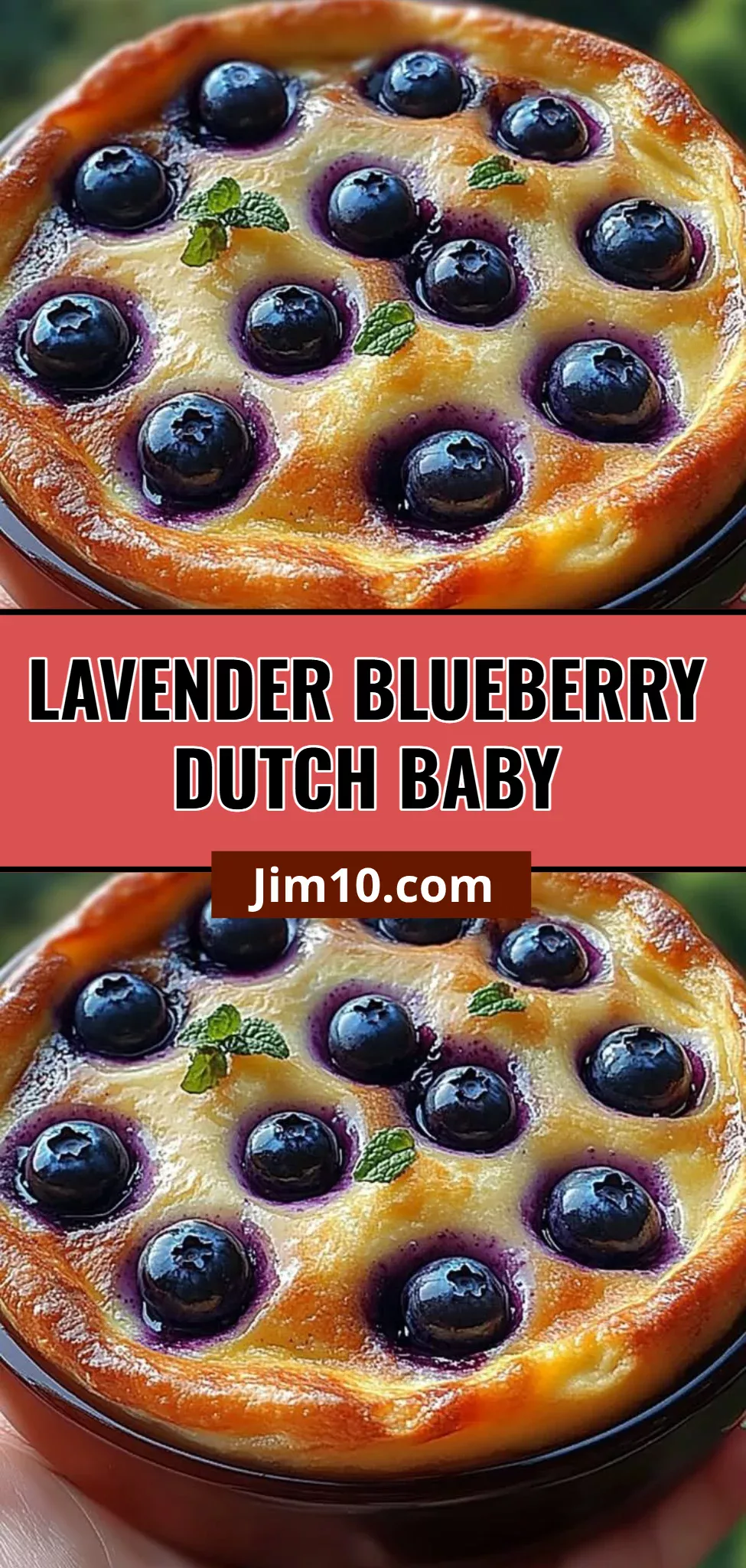 Lavender Blueberry Dutch Baby