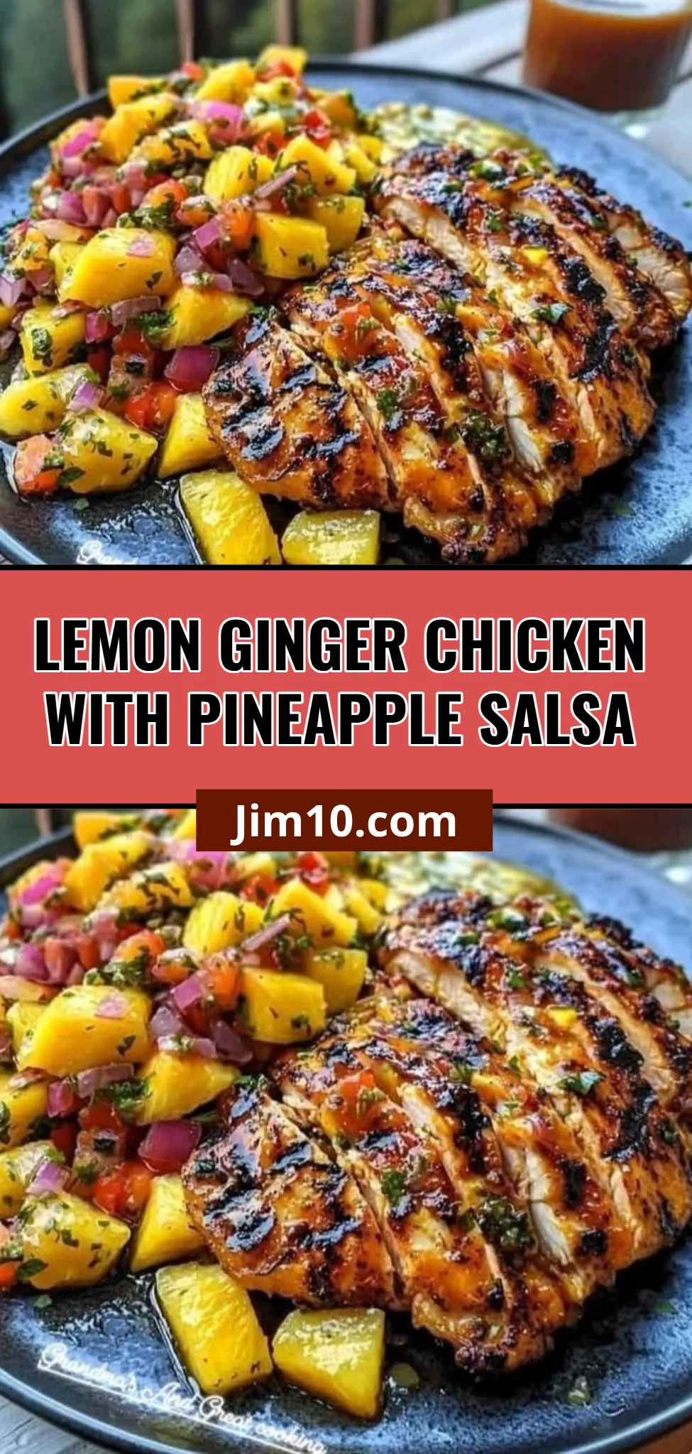 Lemon Ginger Chicken with Pineapple Salsa