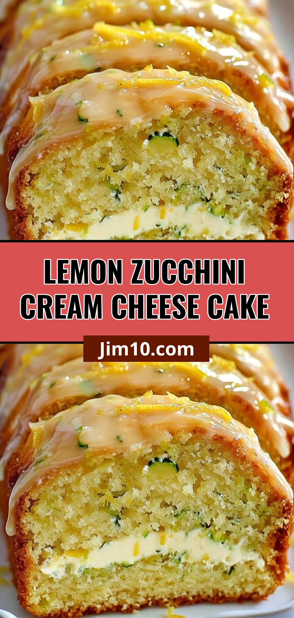 Lemon Zucchini Cream Cheese Cake