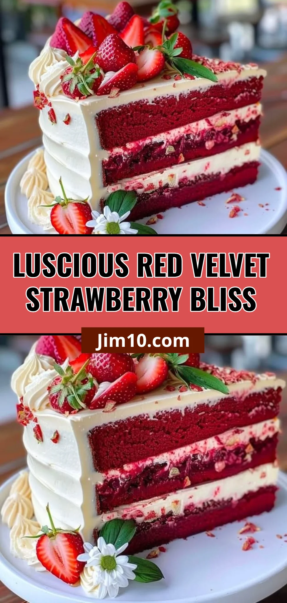 Luscious Red Velvet Strawberry Bliss