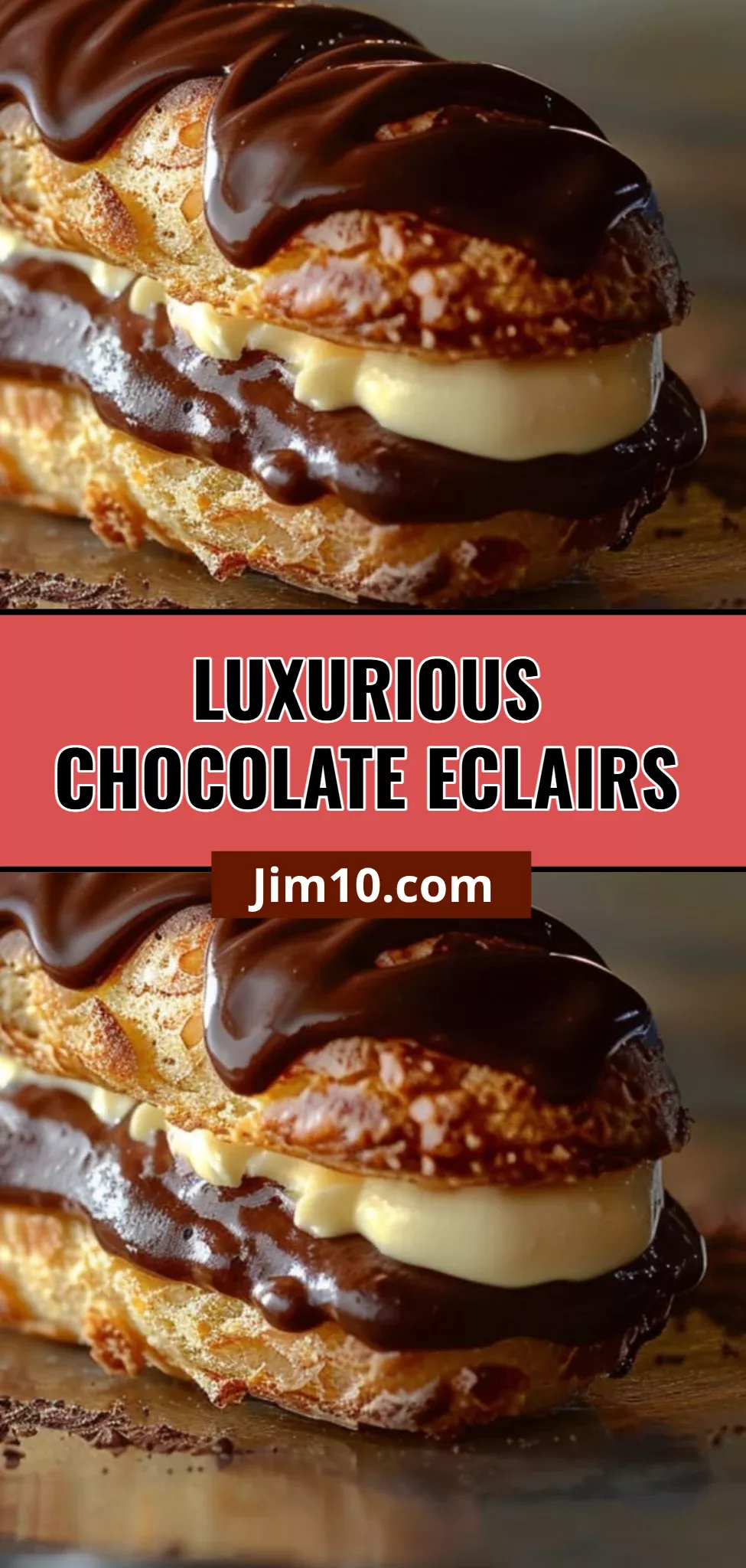 Luxurious Chocolate Eclairs