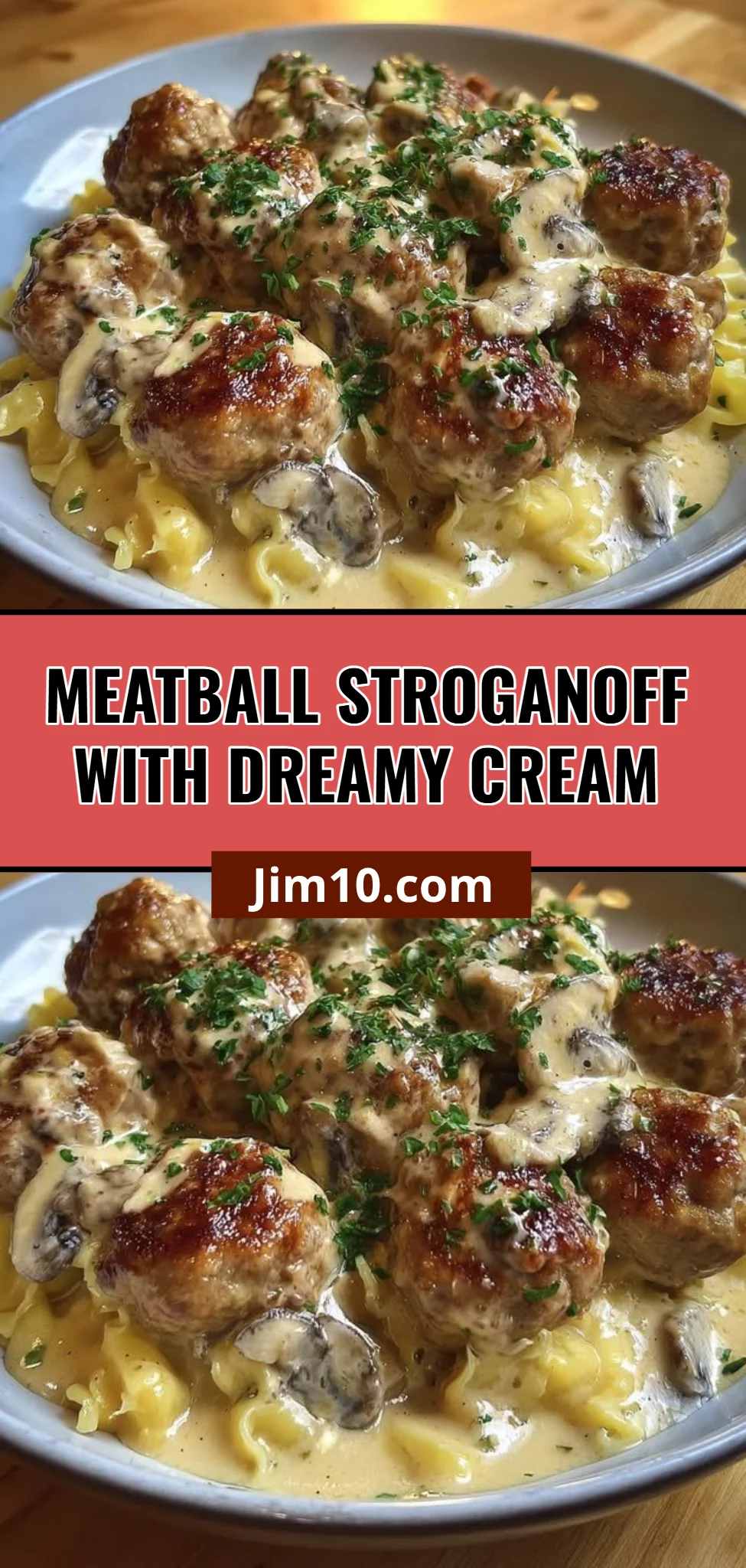 Meatball Stroganoff with Dreamy Cream