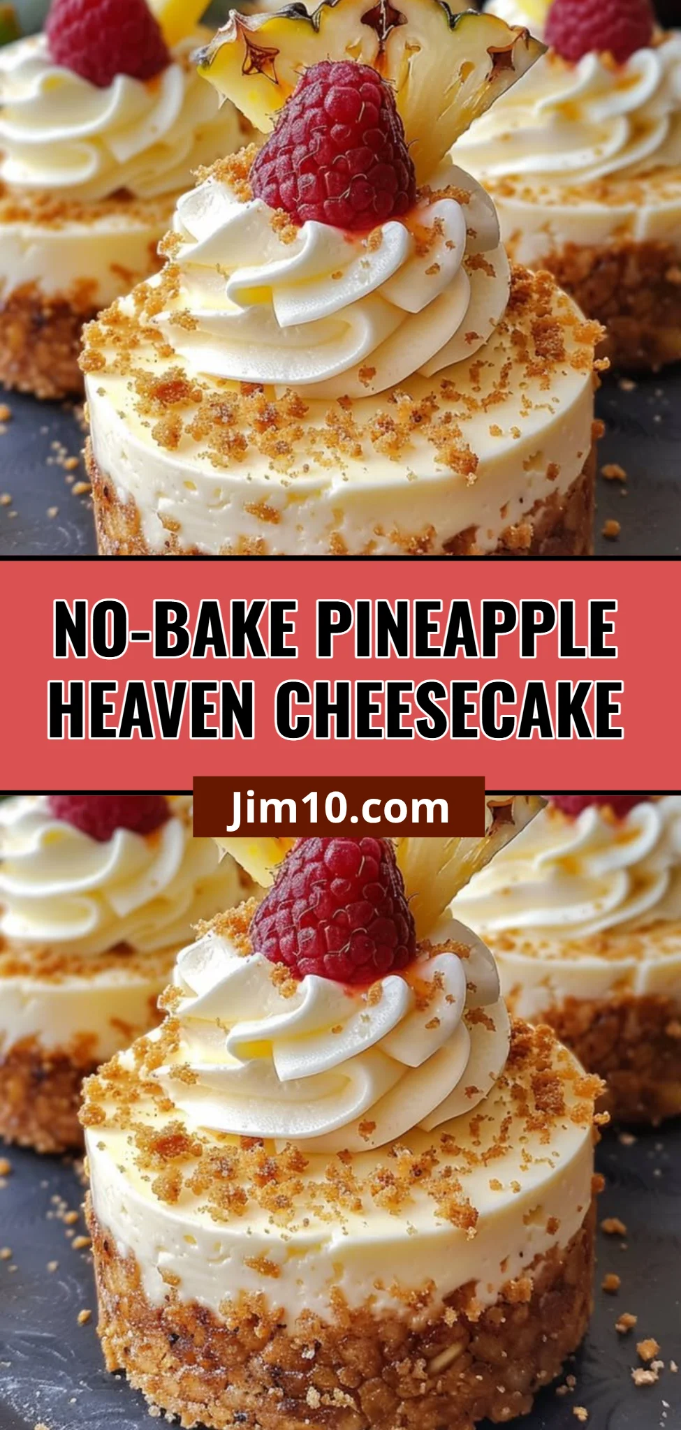 No-Bake Pineapple Heaven Cheesecake