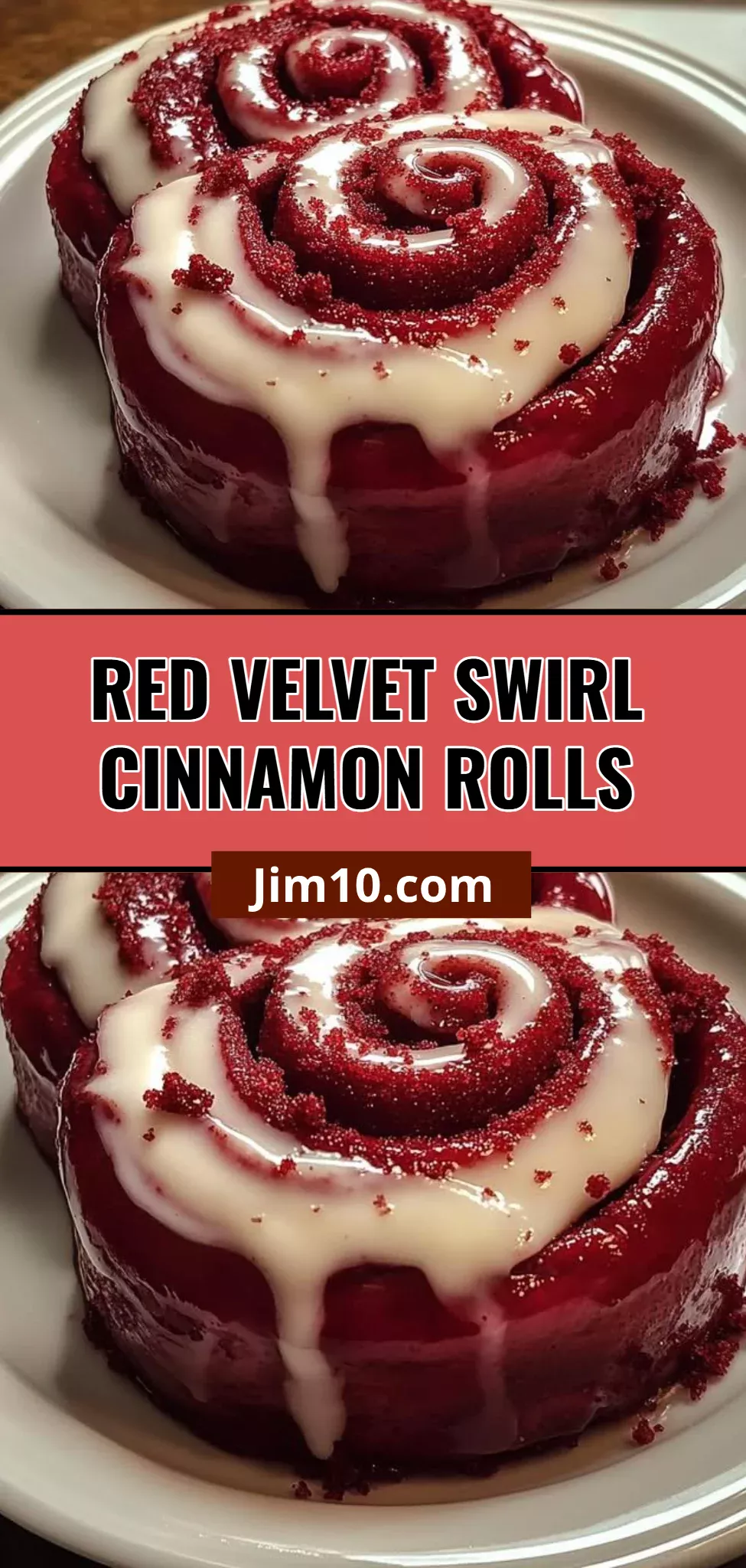 Red Velvet Swirl Cinnamon Rolls