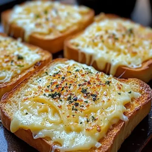 Delicious Sizzler-style air fryer cheese toast topped with melted cheese
