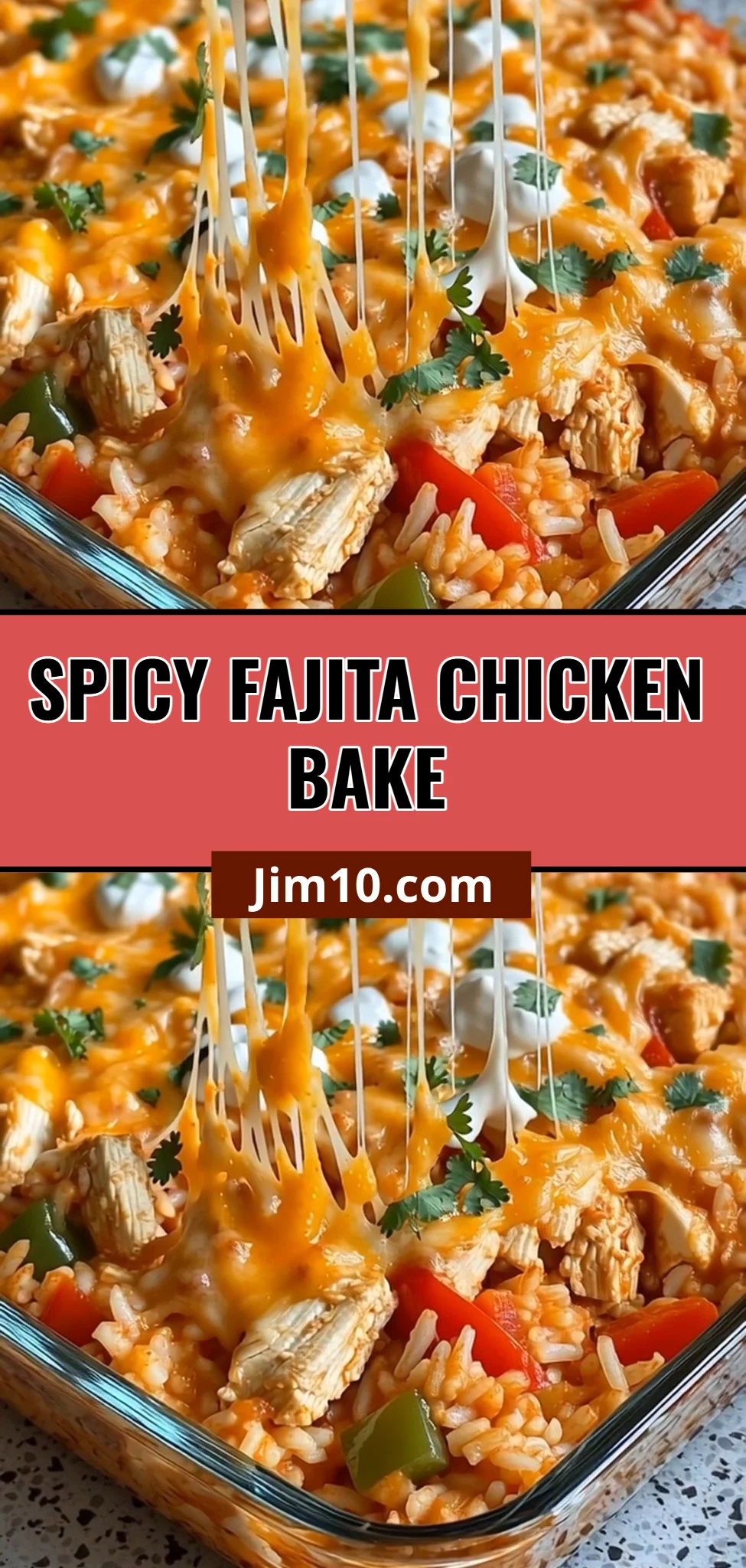 Spicy Fajita Chicken Bake