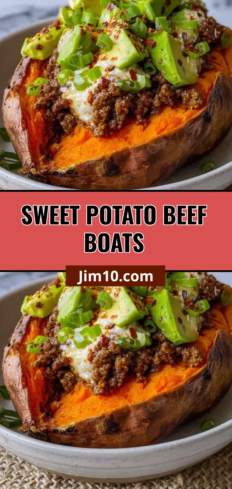 Sweet Potato Beef Boats