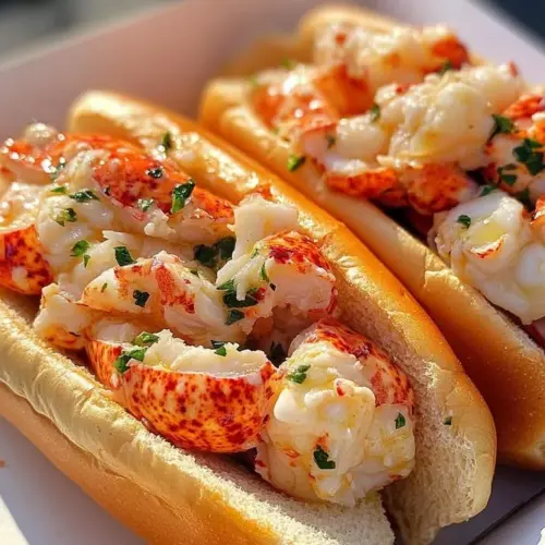 Delicious ultimate lobster roll with fresh ingredients and vibrant colors