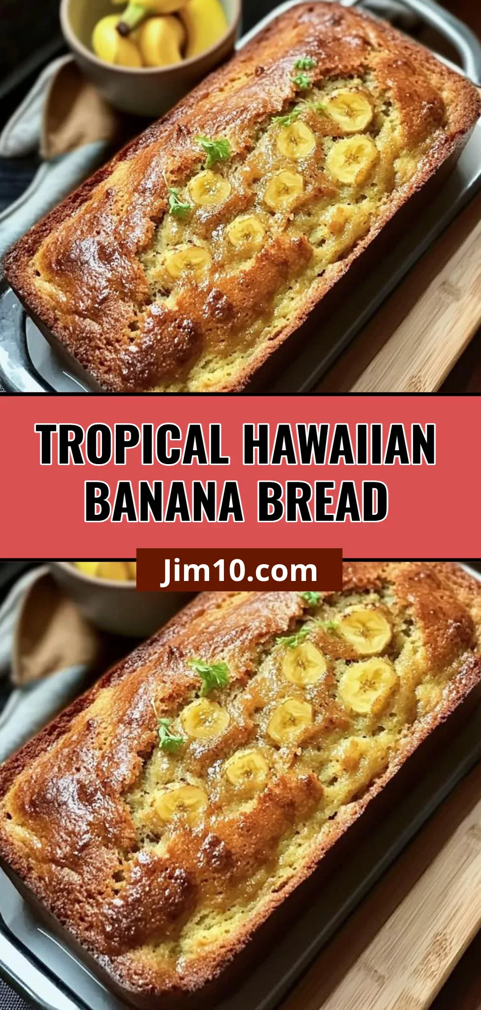 Tropical Hawaiian Banana Bread