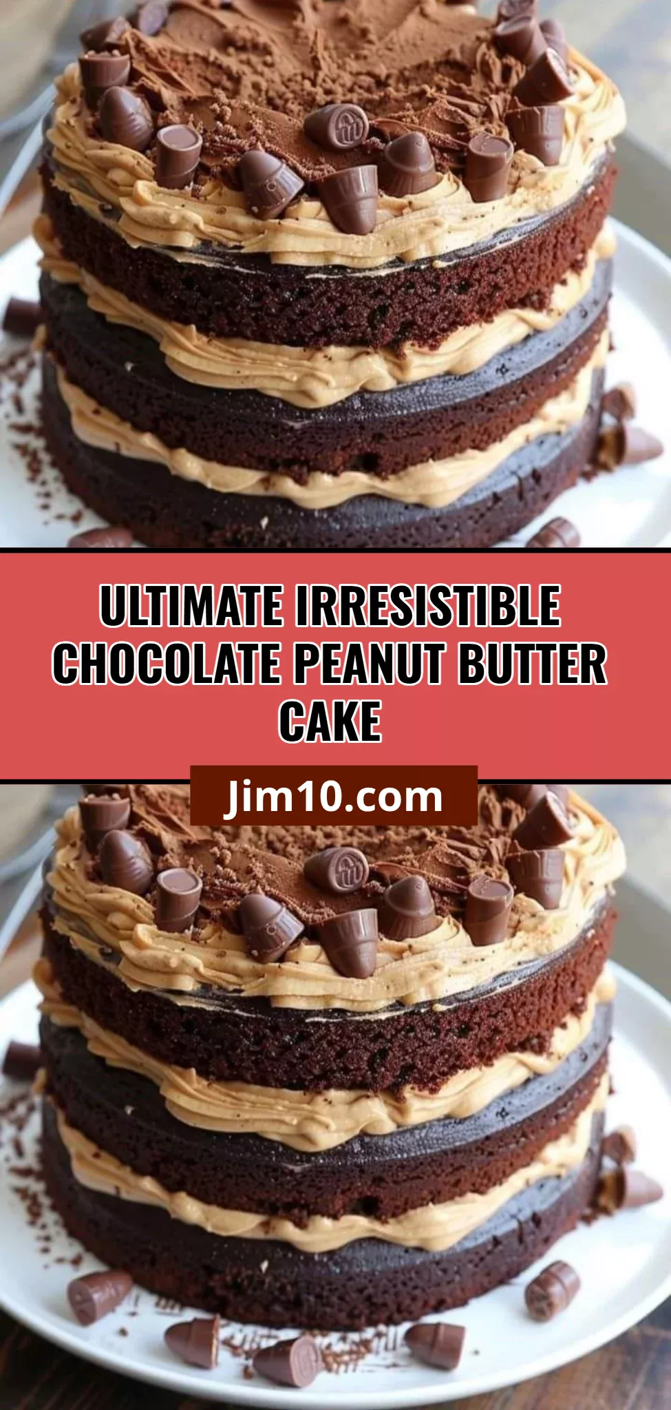 Ultimate Irresistible Chocolate Peanut Butter Cake