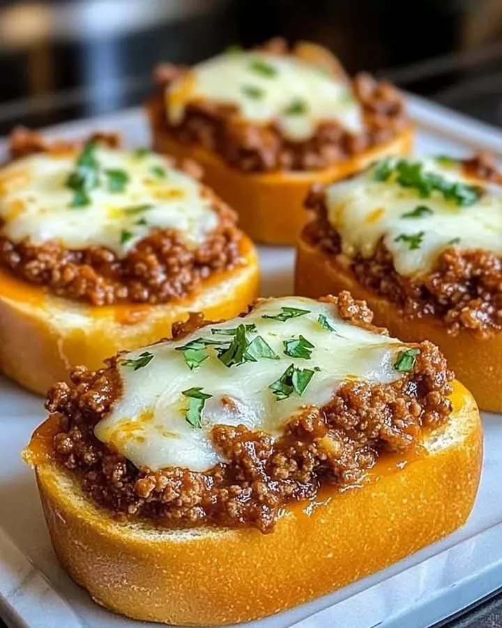 Delicious Texas Toast Sloppy Recipe served on a plate